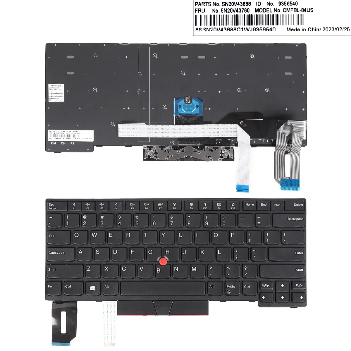 Picture of lenovo Thinkpad E480 L480 BLACK FRAME BLACK(With Point stick,Win8 )